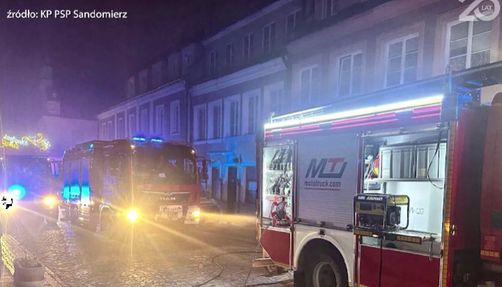 Dramatyczna noc w regionie. Dwie osoby zginęły w pożarze w Sandomierzu