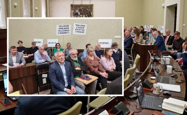 Mieszkańcy kieleckich peryferii podczas czwartkowej sesji Rady Miasta. Walczą o prawo do budowy domów na własnej ziemi.